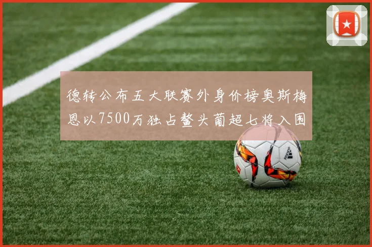 德转公布五大联赛外身价榜奥斯梅恩以7500万独占鳌头葡超七将入围